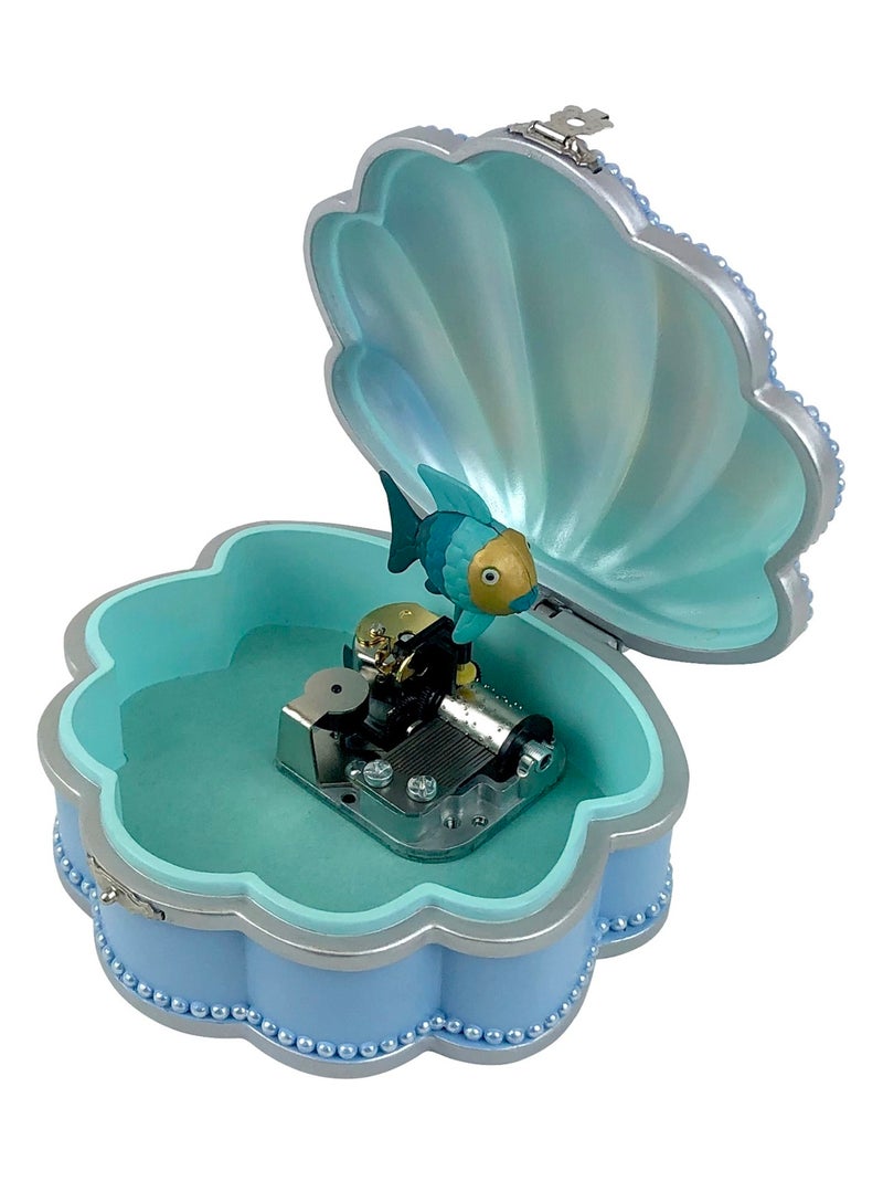 Boite à Bijoux Poisson Coquillage Bleu - Kiabi