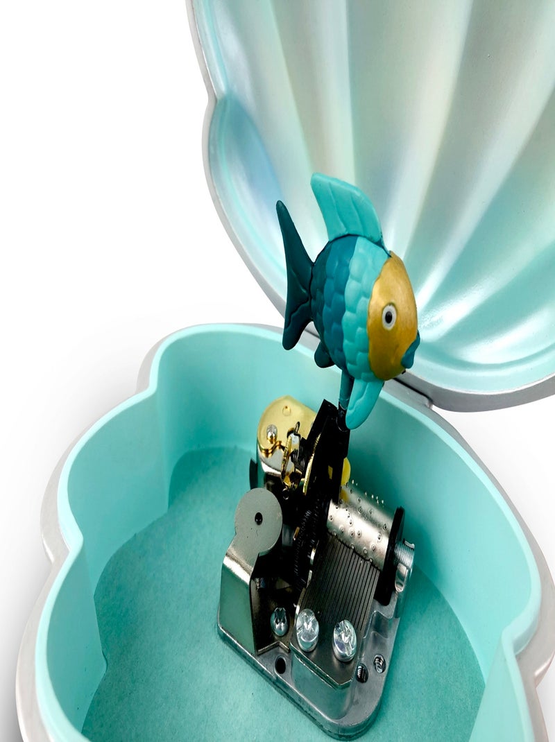 Boite à Bijoux Poisson Coquillage Bleu - Kiabi