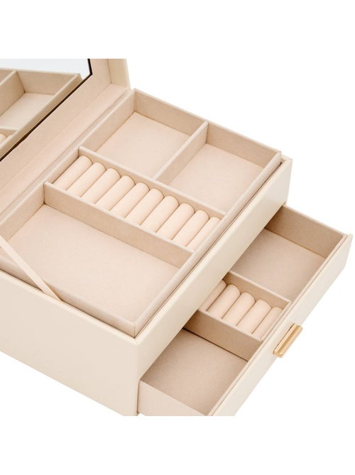 Boîte à bijoux rectangulaire avec tiroir NATTY - Kiabi
