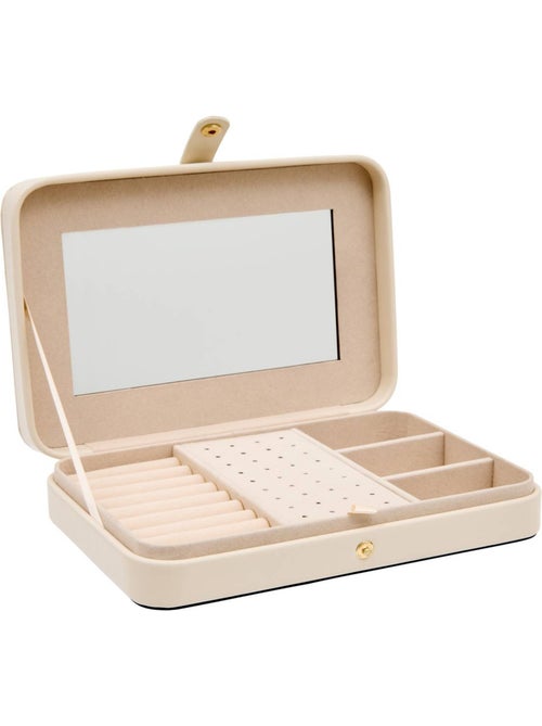 Boîte à bijoux rectangulaire en cuirette NATTY - Kiabi