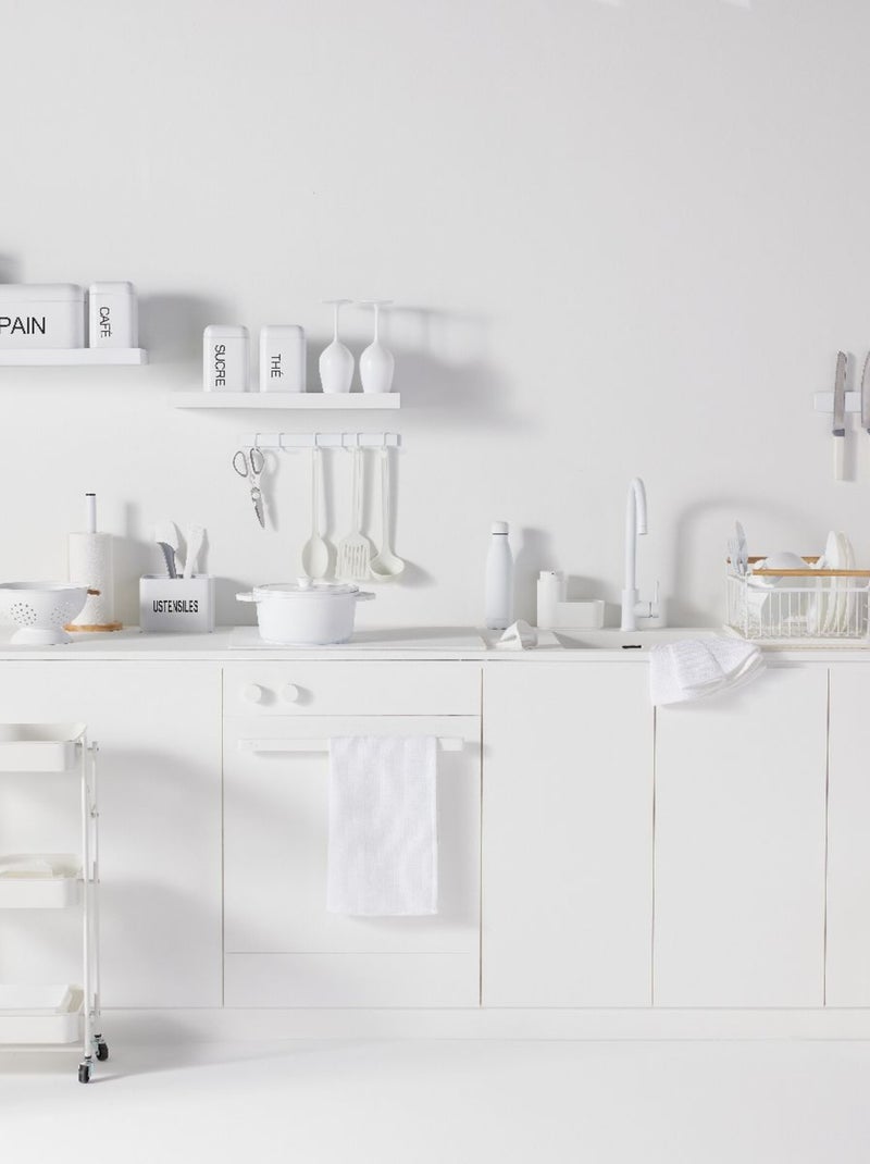 Boîte à biscuit métal KITCHEN Blanc - Kiabi