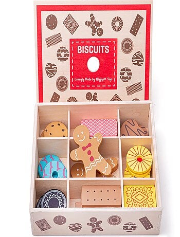 Boîte à biscuits en bois