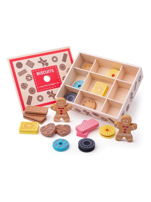 Boîte à biscuits en bois - Kiabi
