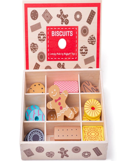Boîte à biscuits en bois - Kiabi