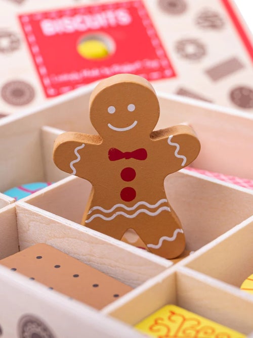 Boîte à biscuits en bois - Kiabi