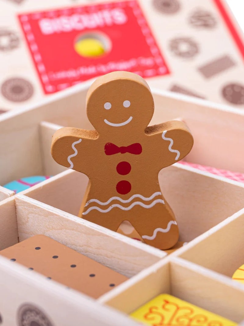 Boîte à biscuits en bois Beige - Kiabi