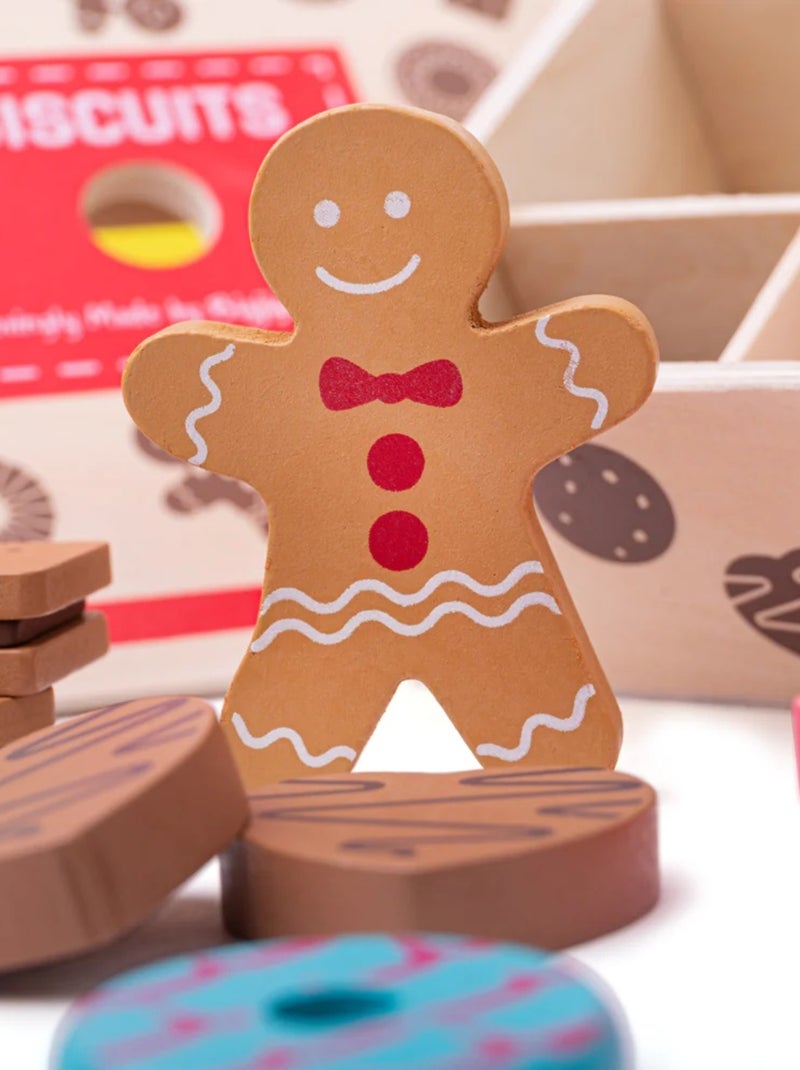 Boîte à biscuits en bois Beige - Kiabi