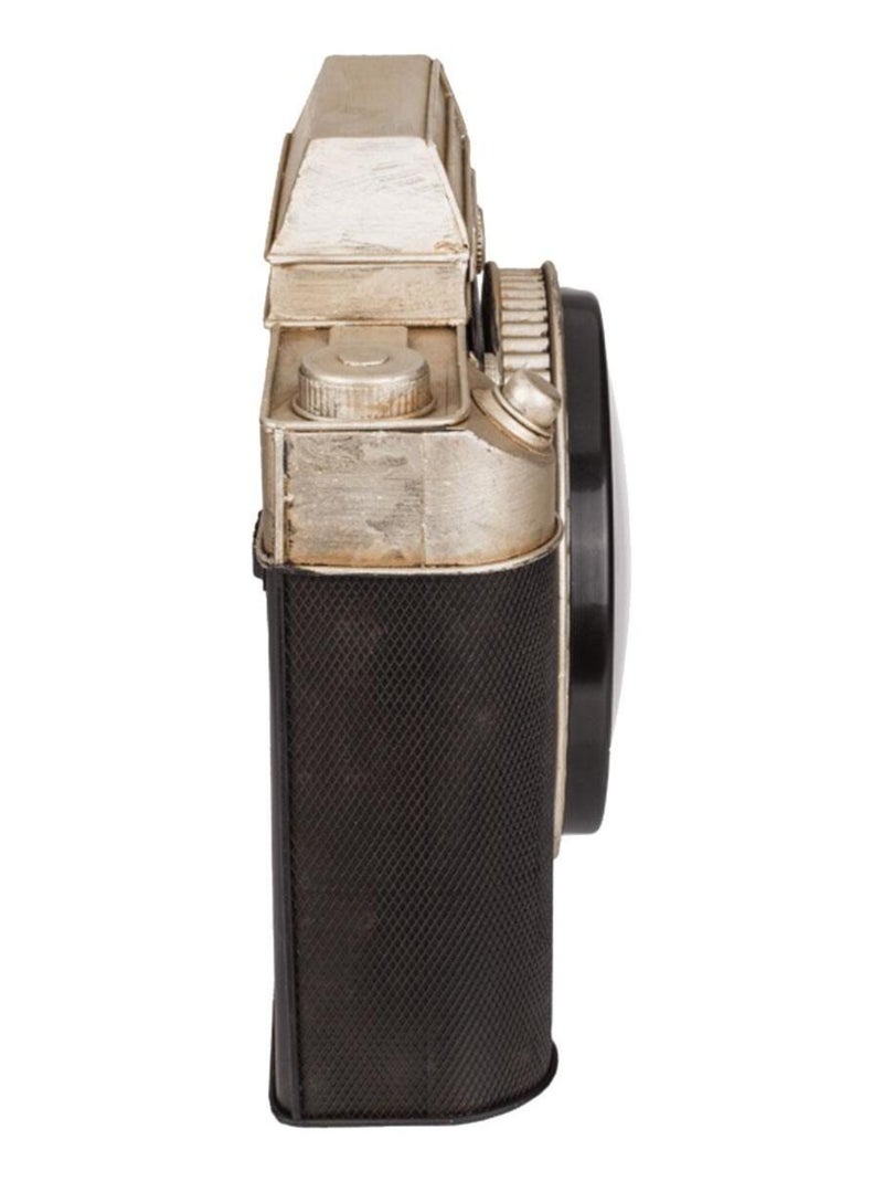 Boîte à clefs appareil photo avec horloge Vintage Noir - Kiabi