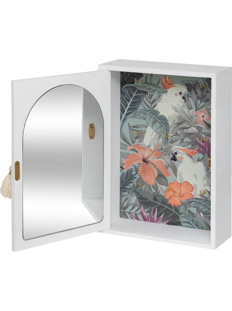 Boîte à clés bois et coton tressé wild Multicolore - Kiabi