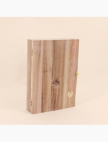 Boite à clés en bois avec porte 28x20cm