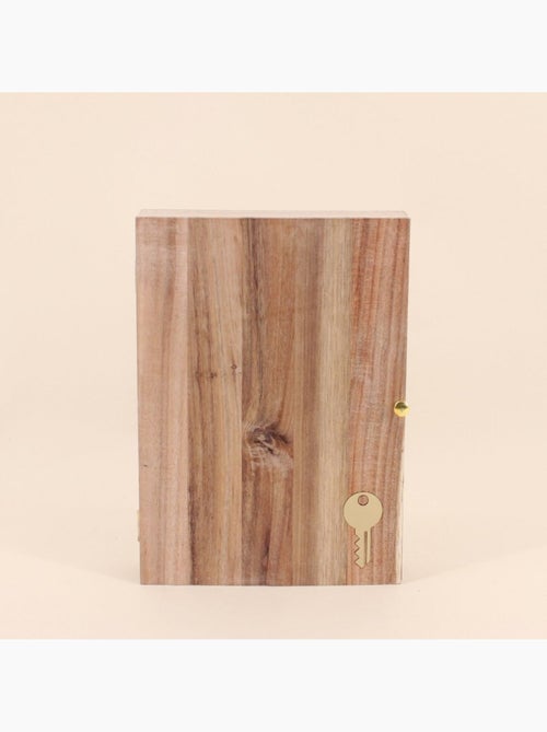Boite à clés en bois avec porte 28x20cm - Kiabi