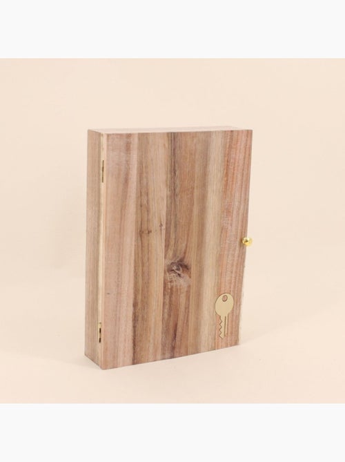 Boite à clés en bois avec porte 28x20cm - Kiabi