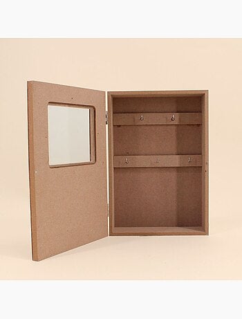 Boite à clés en bois avec porte