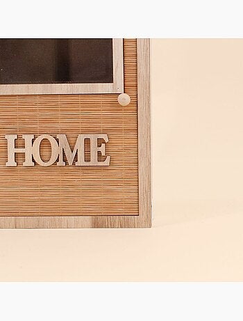 Boite à clés en bois avec porte