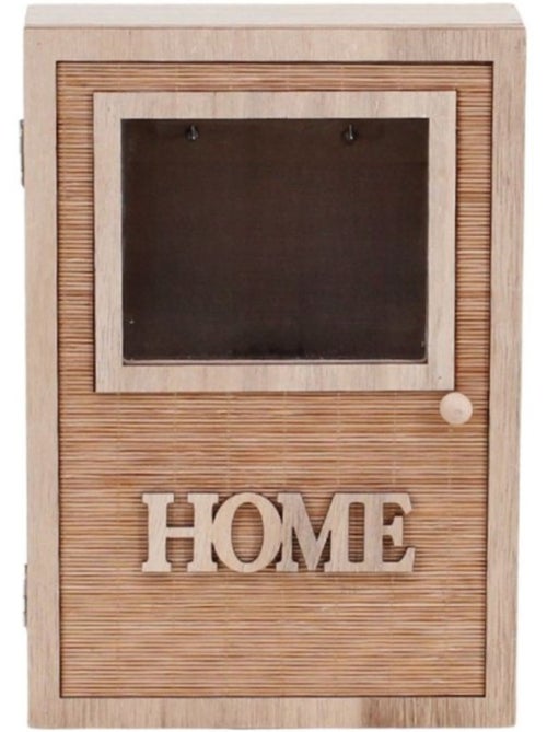 Boite à clés en bois avec porte - Kiabi