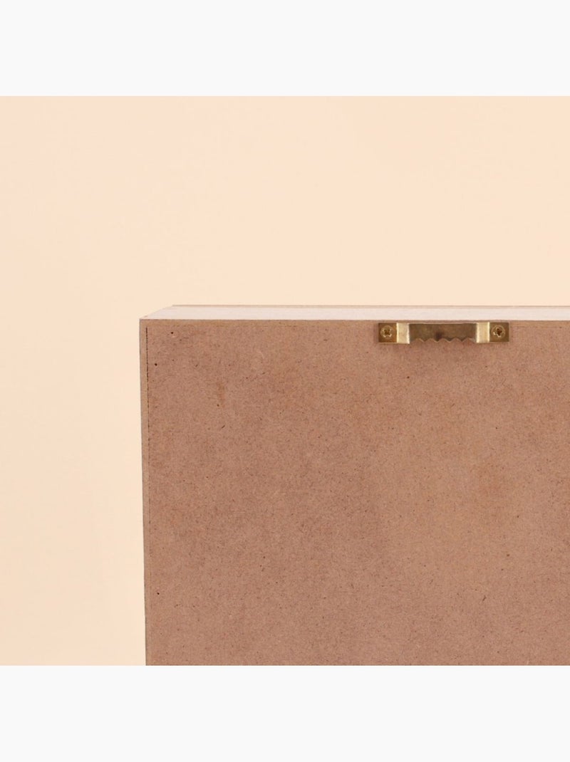 Boite à clés en bois avec porte Beige - Kiabi