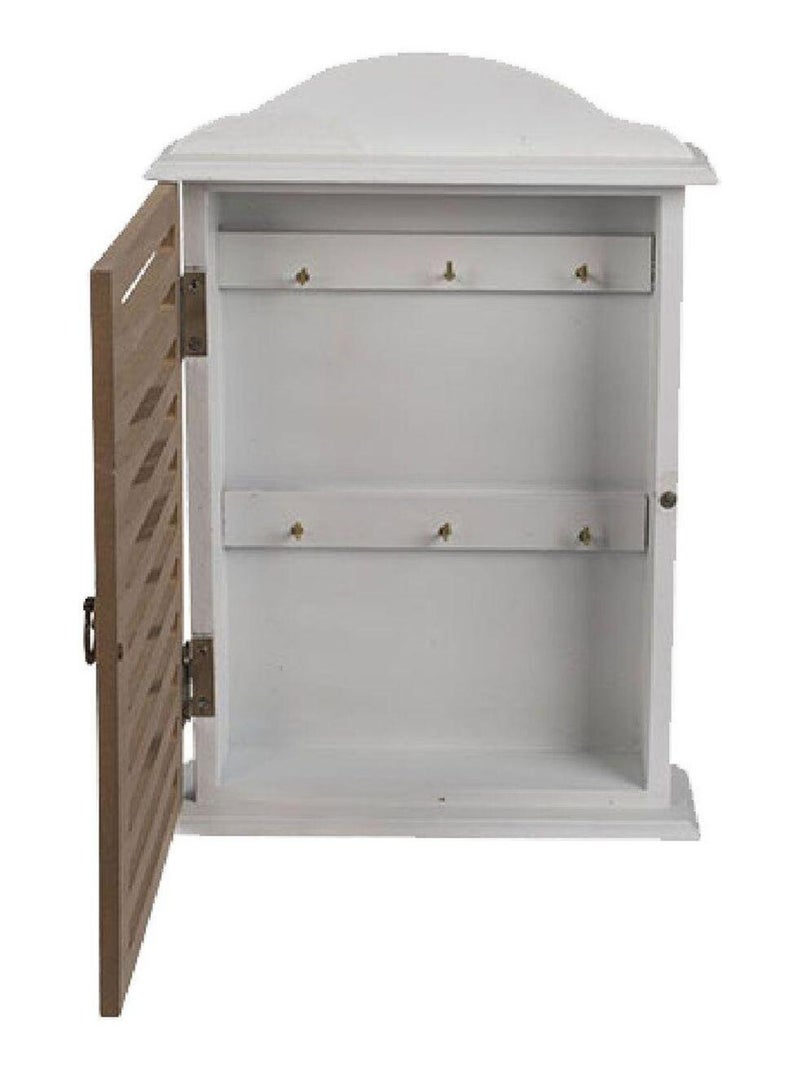 Boîte à clés en bois Blanc - Kiabi
