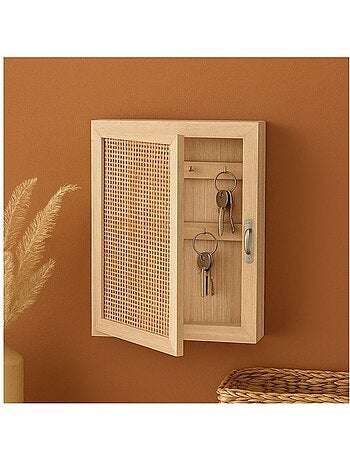 Boite à clés en cannage 27x19cm