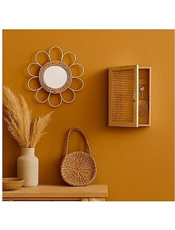 Boite à clés en cannage 27x19cm