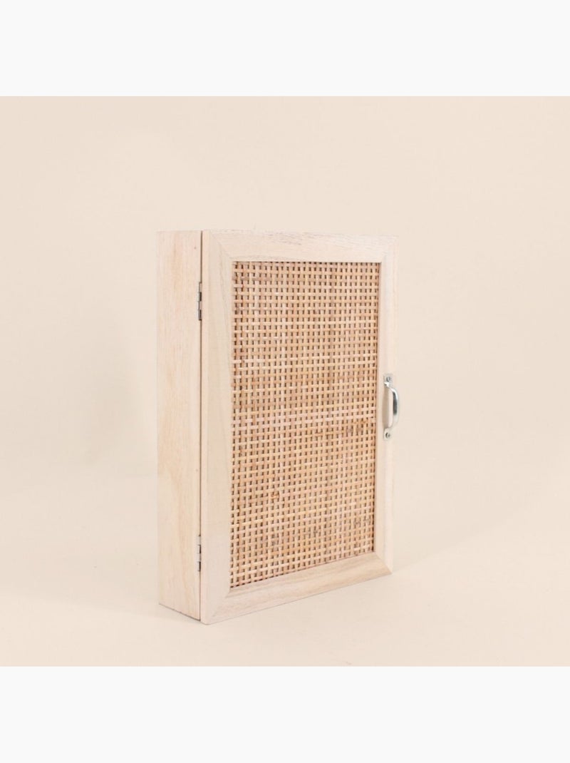 Boite à clés en cannage 27x19cm Beige - Kiabi