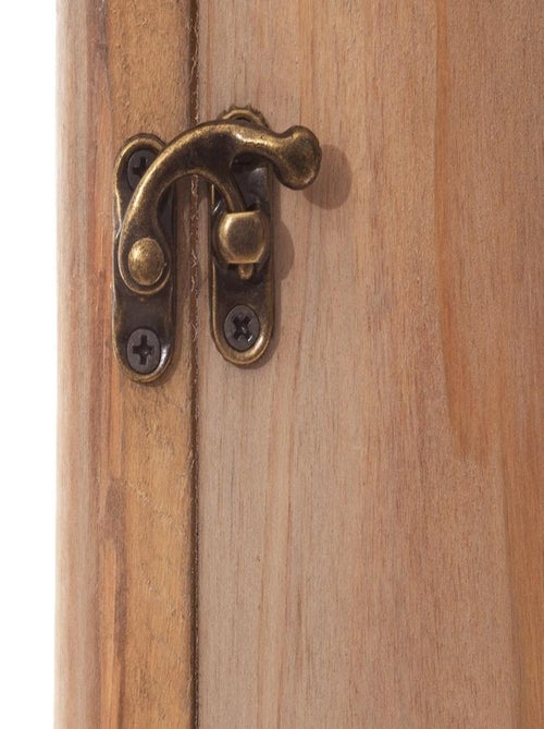 Boîte à clés rétro en bois - Kiabi