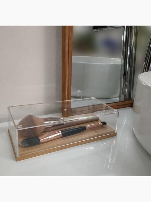 Boite à cosmétiques rectangulaire 19cm - Kiabi