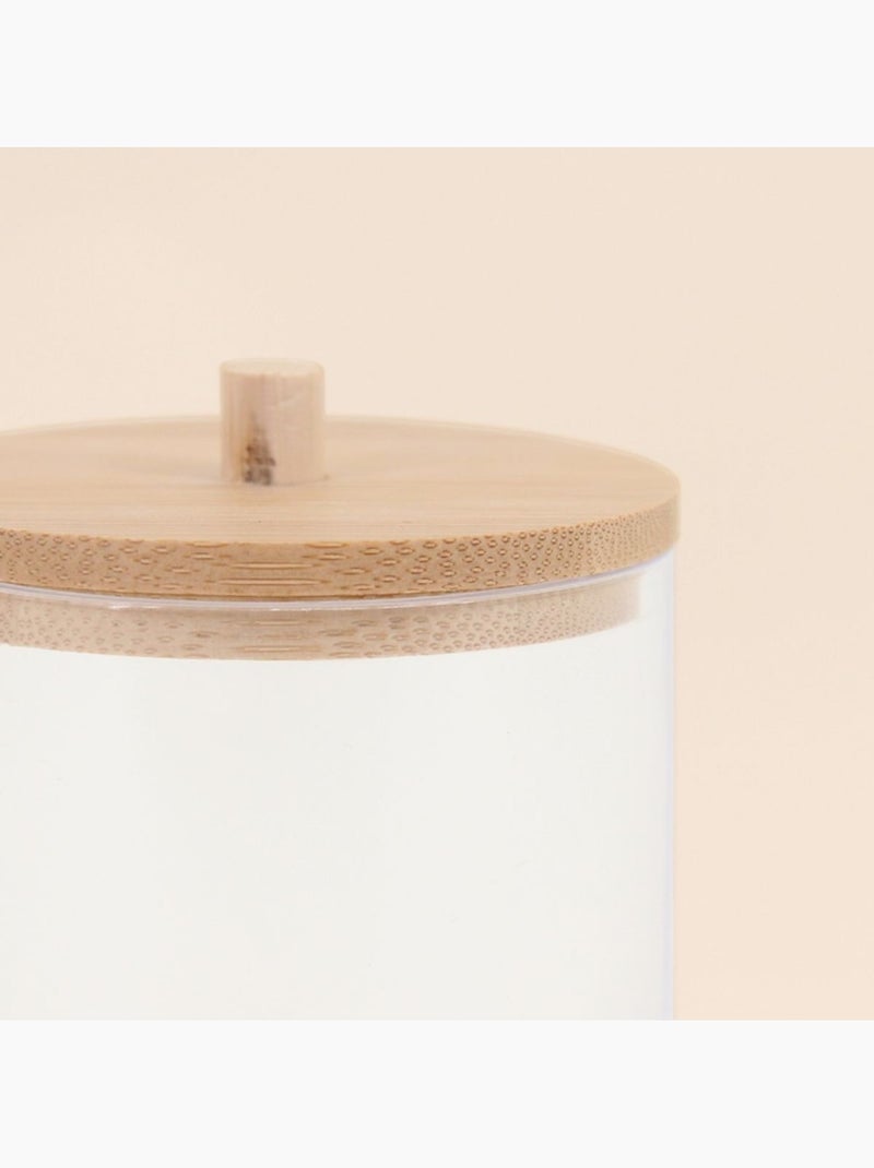 Boite à cosmétiques ronde 11,5cm Transparent - Kiabi