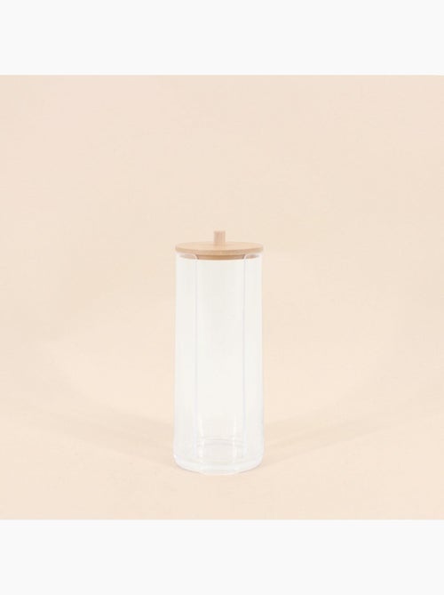 Boite à cotons transparente 20cm - Kiabi