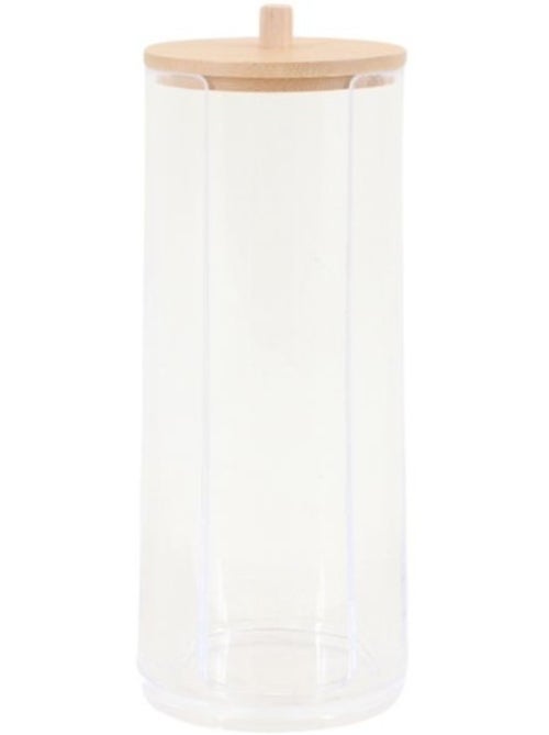 Boite à cotons transparente 20cm - Kiabi
