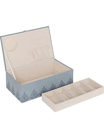Boîte à couture en tissu fleuri WILD