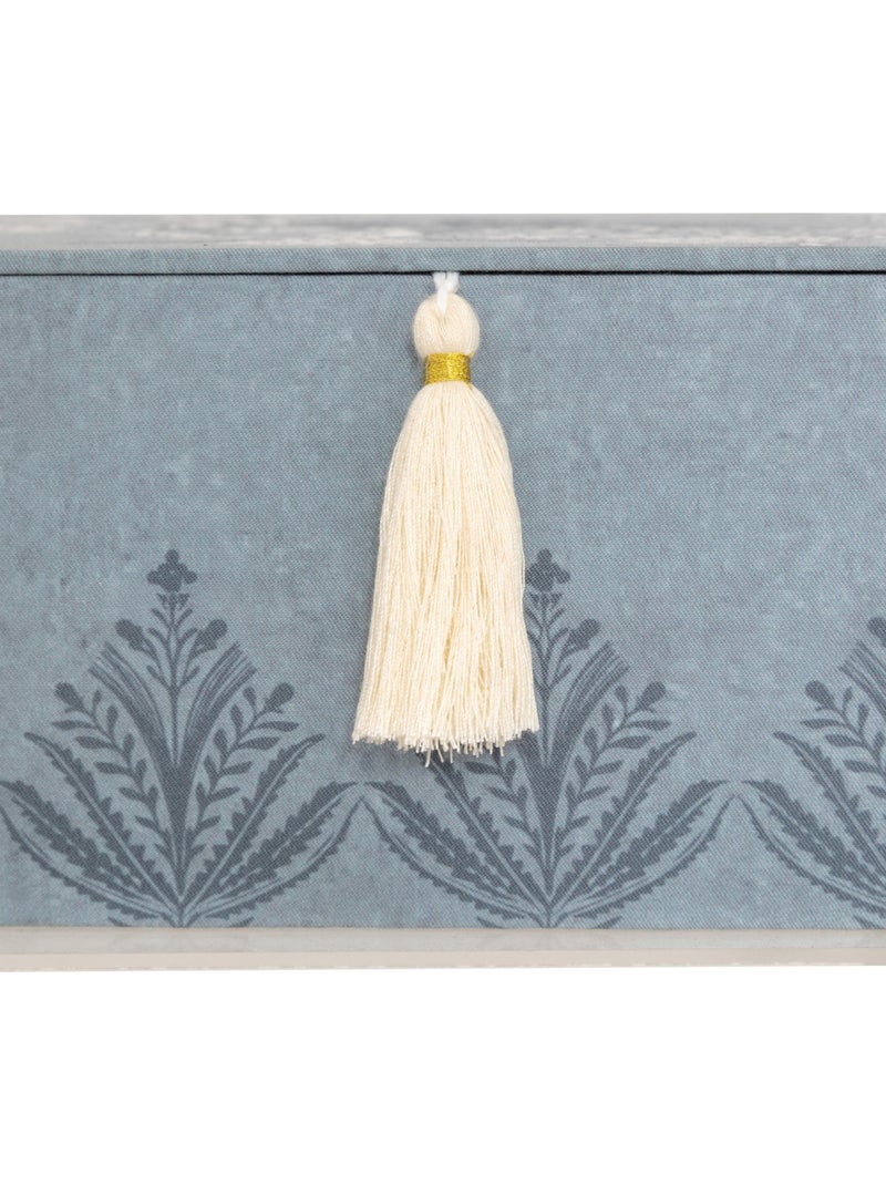 Boîte à couture en tissu fleuri WILD Bleu clair - Kiabi