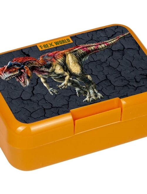 Boîte à déjeuner motif T-Rex Dino - Orange - Kiabi