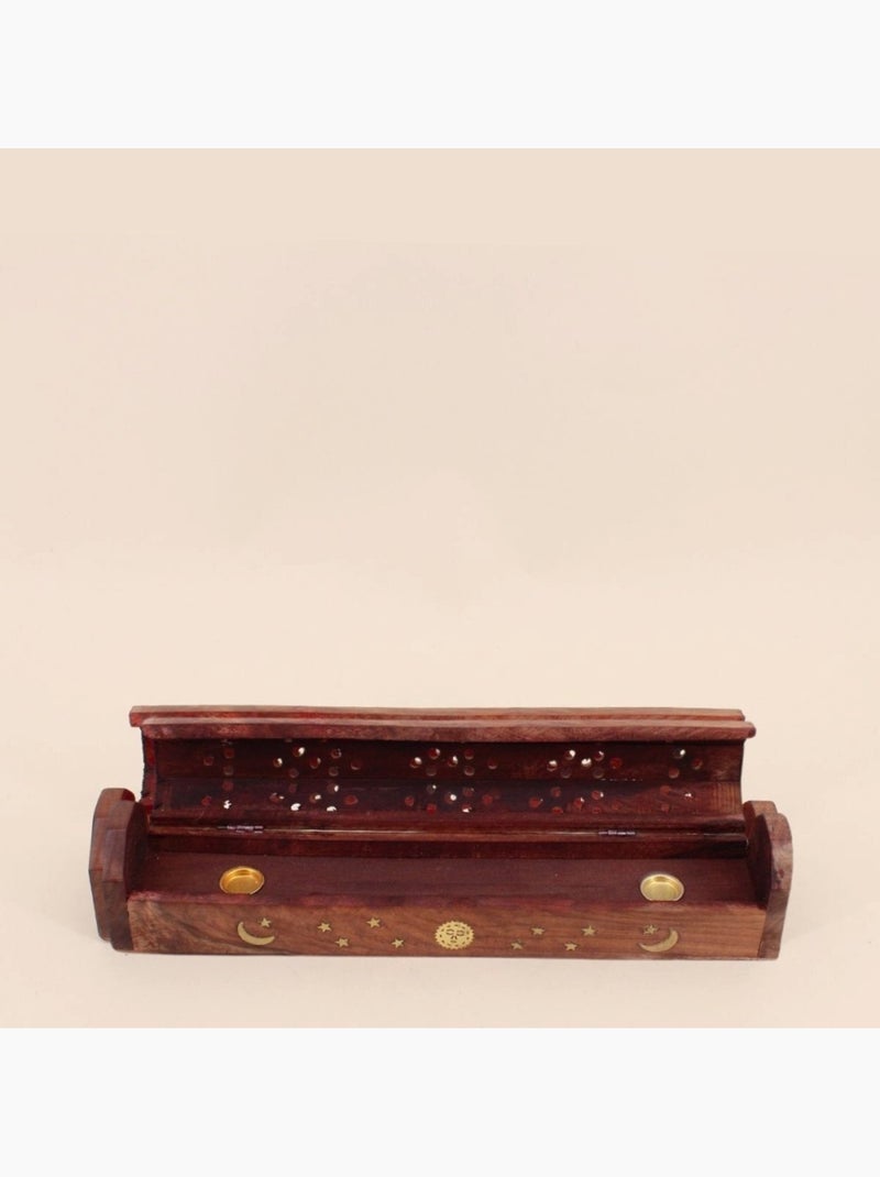 Boite à encens en bois 30cm Beige - Kiabi