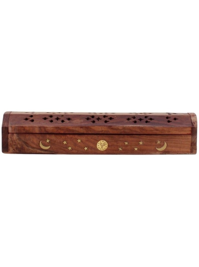 Boite à encens en bois 30cm Beige - Kiabi