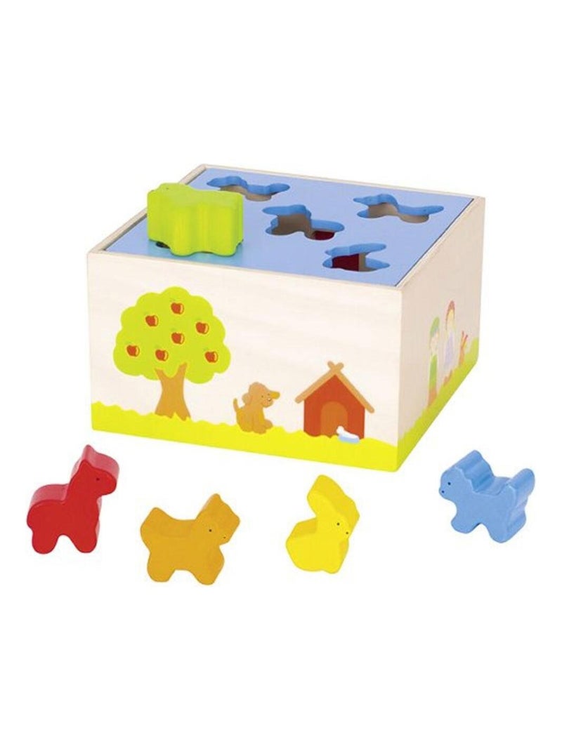 Boîte à formes Animaux de la ferme Multicolore - Kiabi