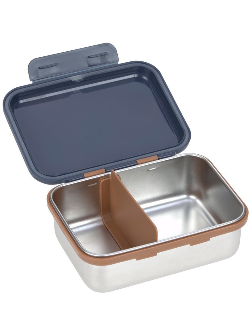 Boîte à goûter en inox Bleu - Kiabi