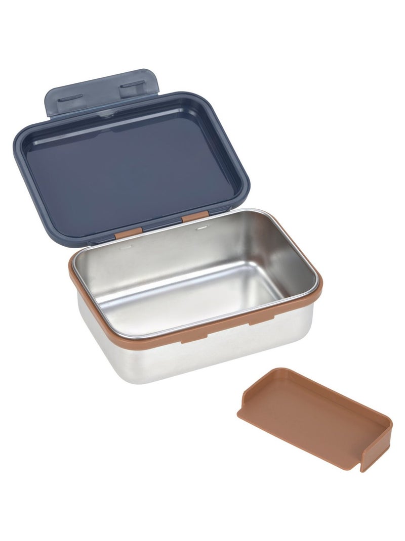 Boîte à goûter en inox Bleu - Kiabi