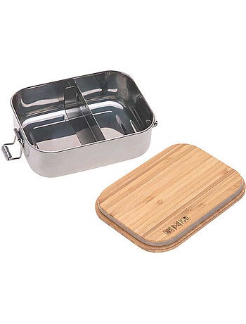 Boîte à goûter en inox et bambou garden explorer