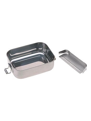 Boîte à goûter en inox et bambou Nature
