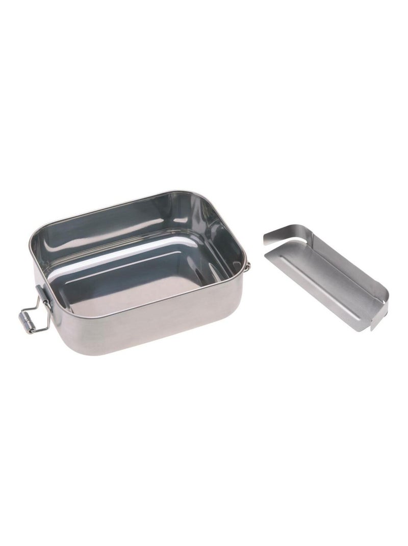 Boîte à goûter en inox et bambou Nature Multicolore - Kiabi