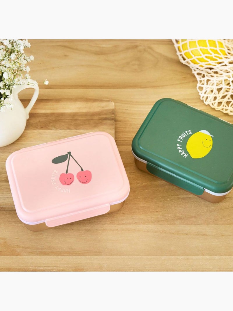 Boîte à goûter en inox Happy Fruits Cherry Multicolore - Kiabi