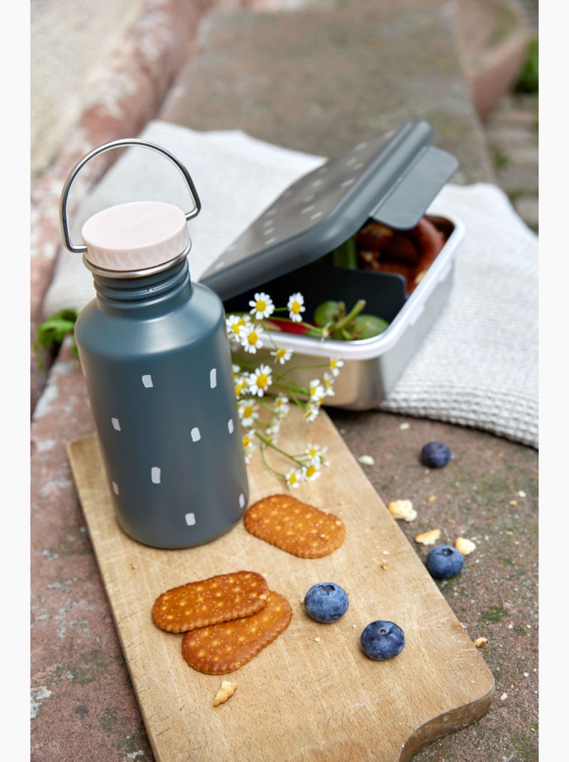 Boîte à goûter en inox Happy Prints bleu Bleu - Kiabi