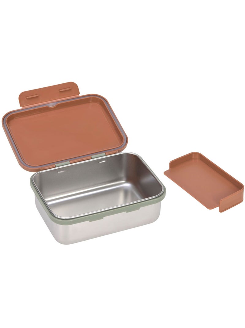Boîte à goûter en inox Happy Prints Marron - Kiabi