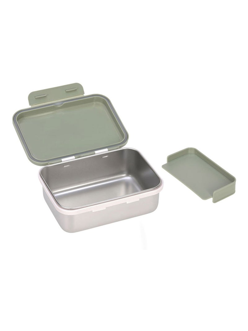 Boîte à goûter en inox Happy Prints Vert - Kiabi