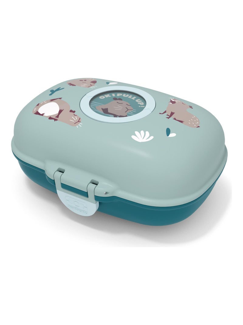 Set Déjeuner Enfant Capybara - Sac Isotherme + Boîte Repas 900ml + Gourde 400ml (Sans BPA)