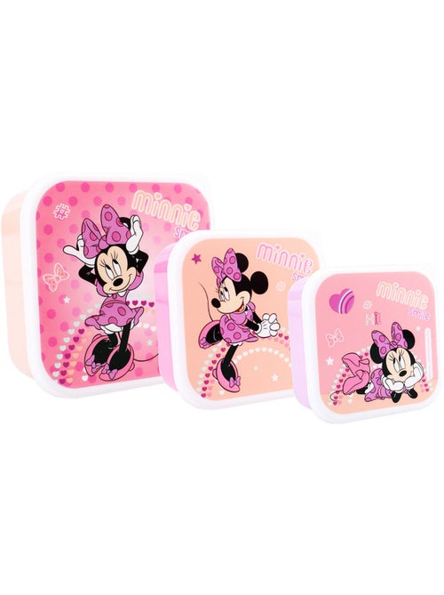 Boîte à goûter Minnie Fresh Bites en PVC – Lot de 3 boîtes MINNIE - Kiabi Boîte à goûter Minnie Fresh Bites en PVC – Lot de 3 boîtes MINNIE - Kiabi