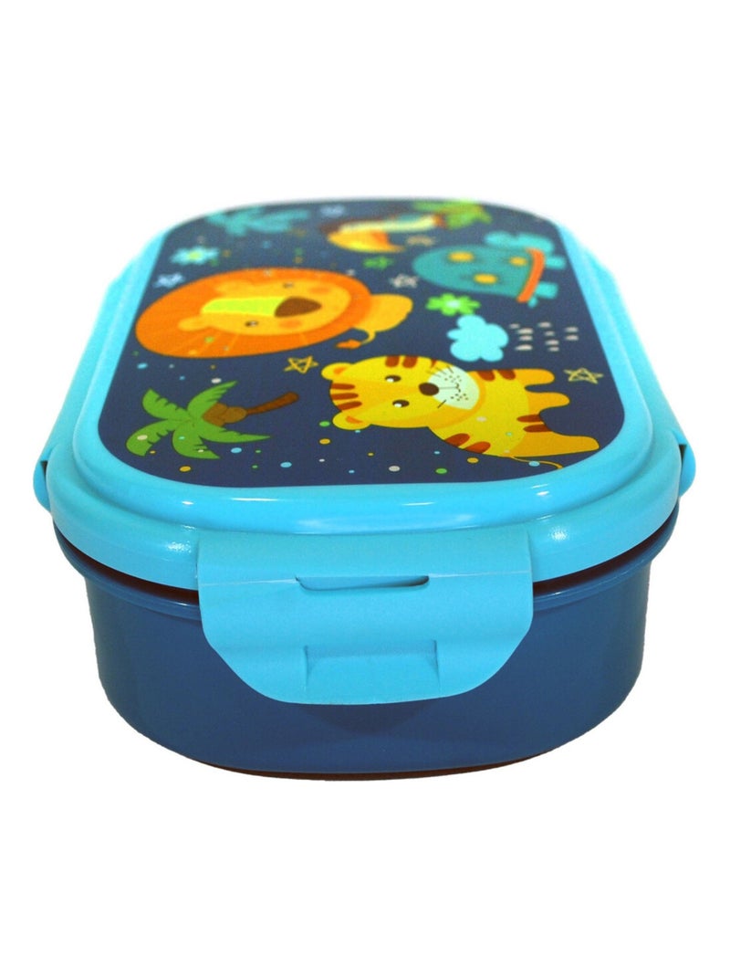 Boite à gouter ou repas rectangulaire Jungle - 21x14x6 cm Multicolore - Kiabi