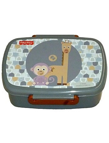 Boîte à goûter pvc 'fisher-price' girafe et singe 17 cm – fisher-price