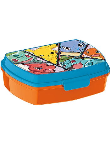 Boîte à goûter rectangulaire PVC 'Pokémon' – 17 x 14 x 5 cm – Fermeture clic