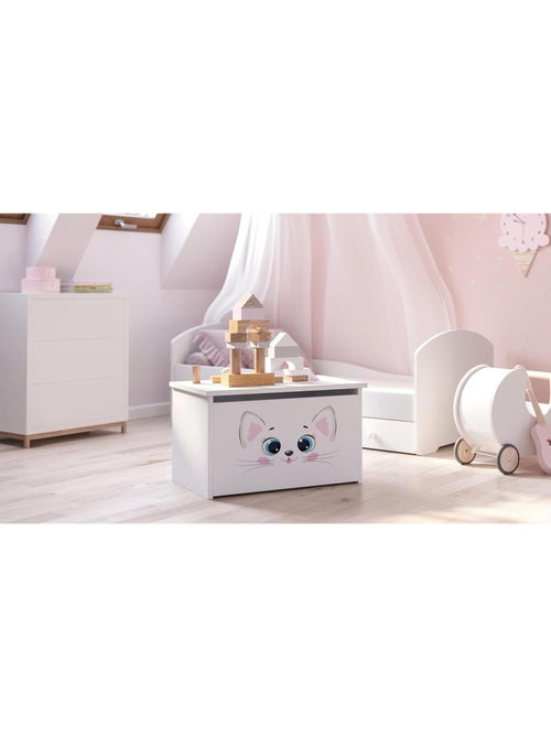 Boîte à jouets Daria - Chat rose - Kiabi Boîte à jouets Daria - Chat rose - Kiabi